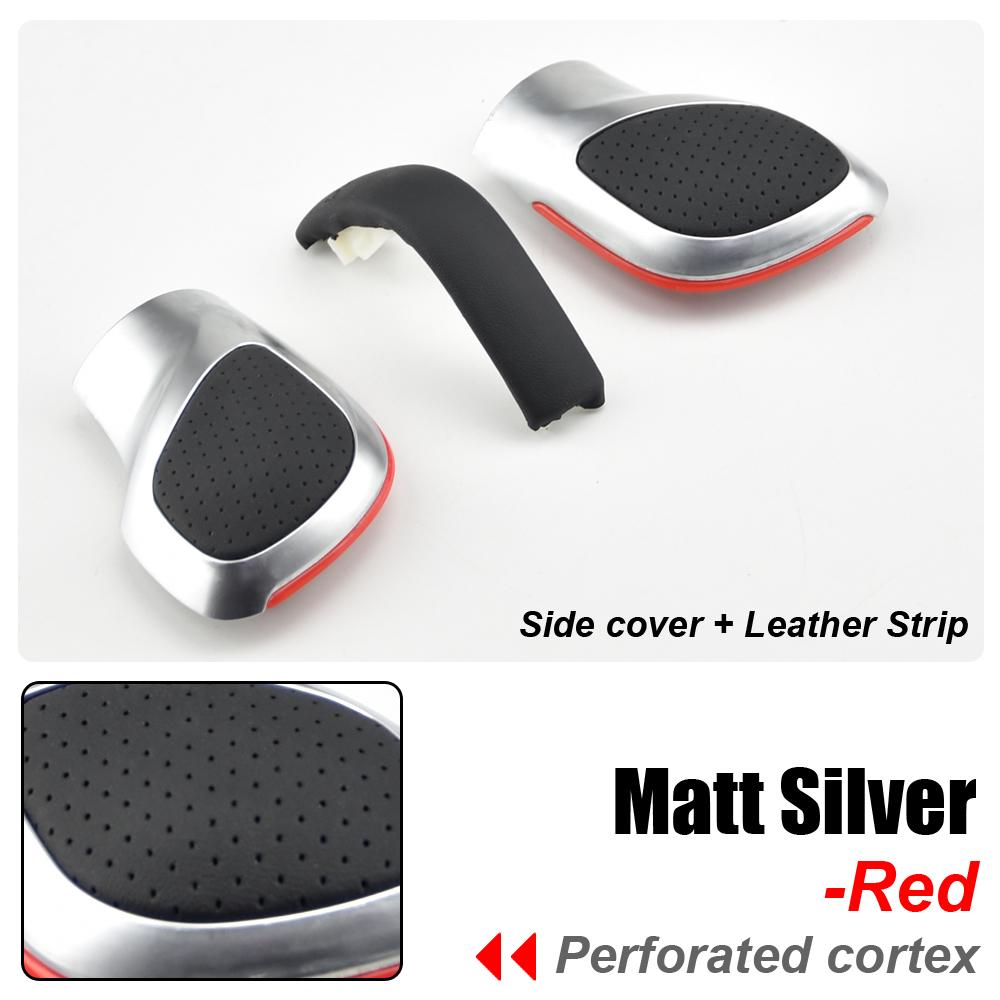 For VW Golf MK6 MK7 R GTI Passat B7 B8 CC R20 Jetta MK6 GLI DSG Gear Shift knob With Leather Gearbox Shift Lever Cover