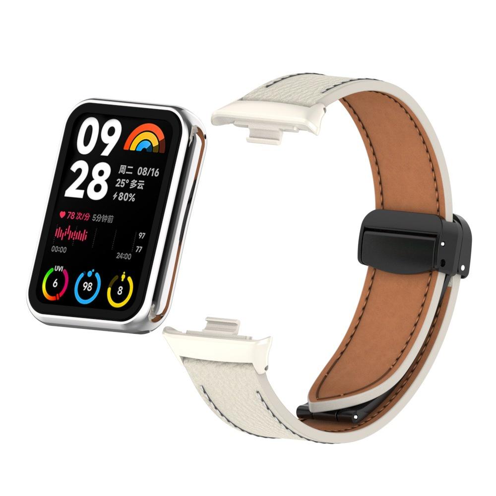 Кожаный сменный браслет с магнитным ремешком для Xiaomi Band 8 Pro, аксессуары для Miband 8 Pro
