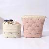 Large Capacity Cosmetic Storage Bag Bowknot Printed Sundries Organizer  Home Table Organizer