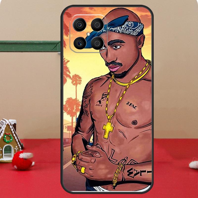 Чехол для телефона Hip Hop Певец 2Pac для Honor Magic 7 Lite 6 8 Pro Honor 400 200 70 90 X8c X8b X9a X9b X9c X9d Win RT