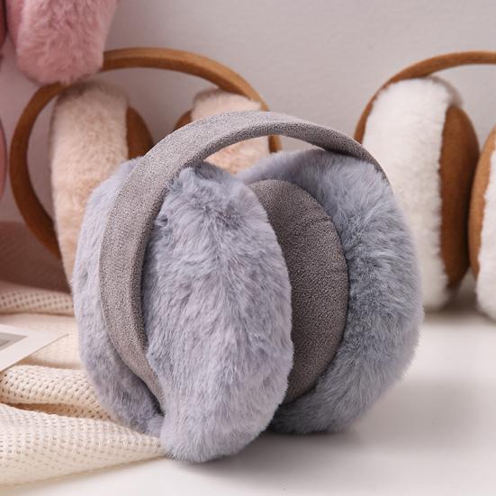 Женские зимние наушники, толстые плюшевые наушники для защиты ушей, ветрозащитные, регулируемая длина, складные, противоскользящие, для езды на работу, катания на лыжах, наушники с повязкой на голову