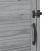 Garden Shed Gray 59 x 56 x 113.5 cm Solid Spruce Wood