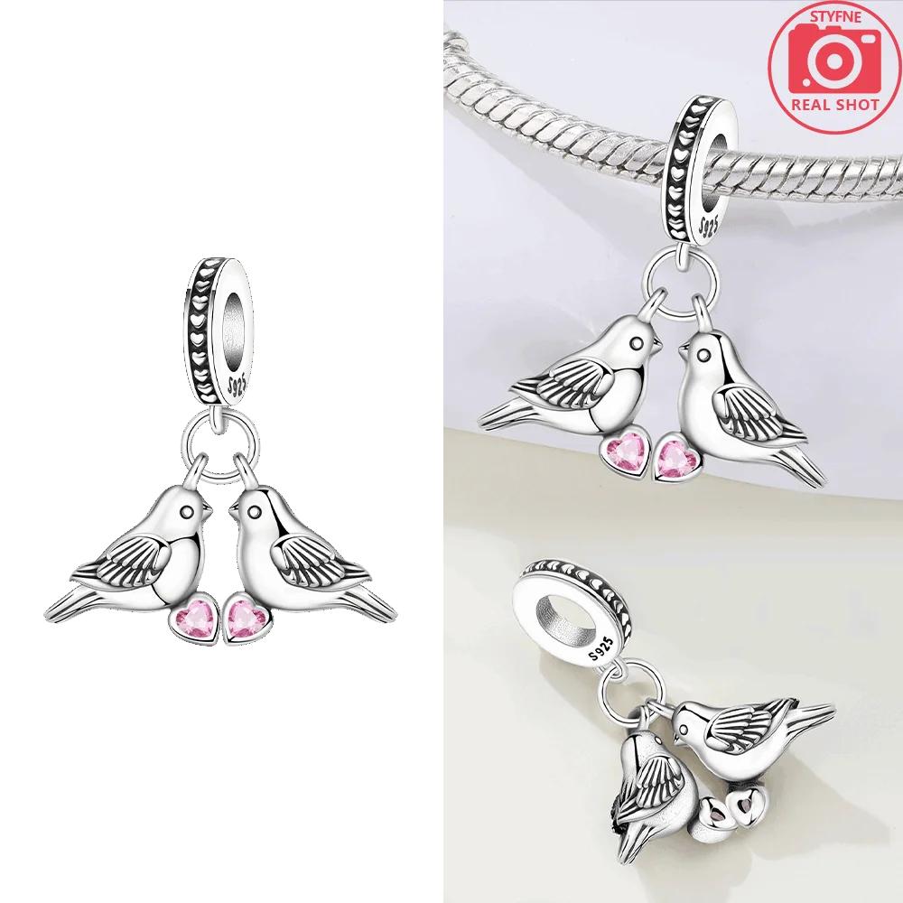 Anniversary Charms Copper Original Cute Lamb Mouse Cheese Animal Fox Dragonfly Beads Fit Bracelet Women Jewelry Diy Gift