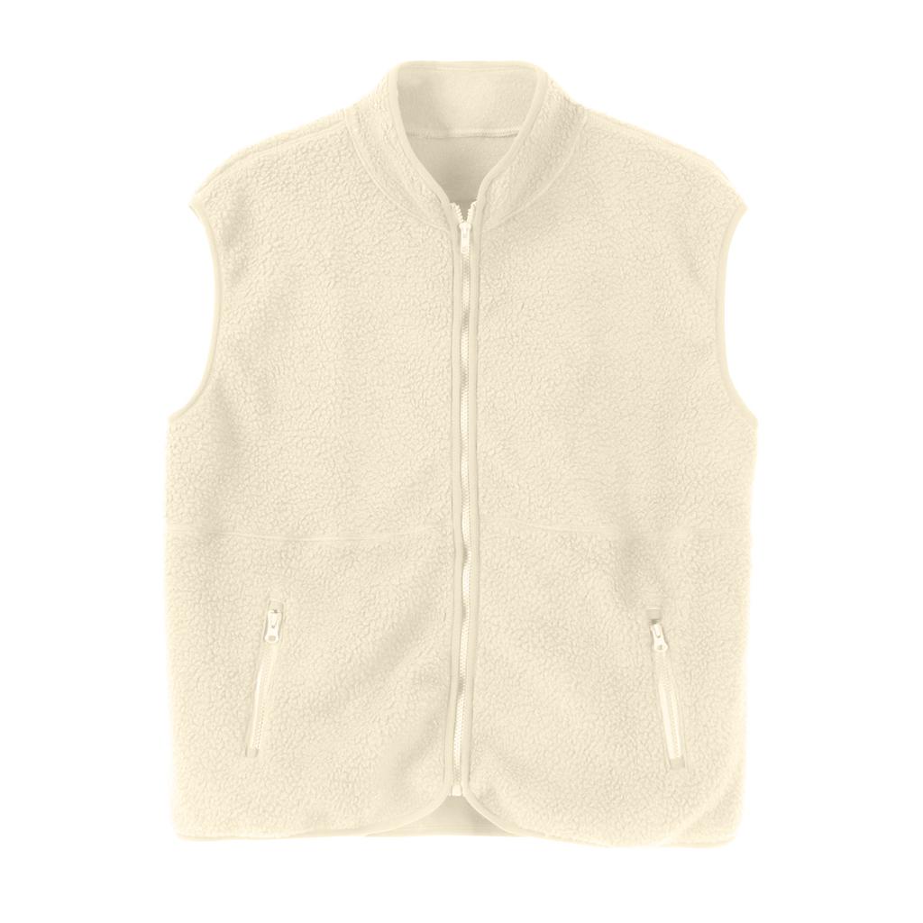 Women's Fashion Warm Sleeveless Vest Zipper Fleece Jacket