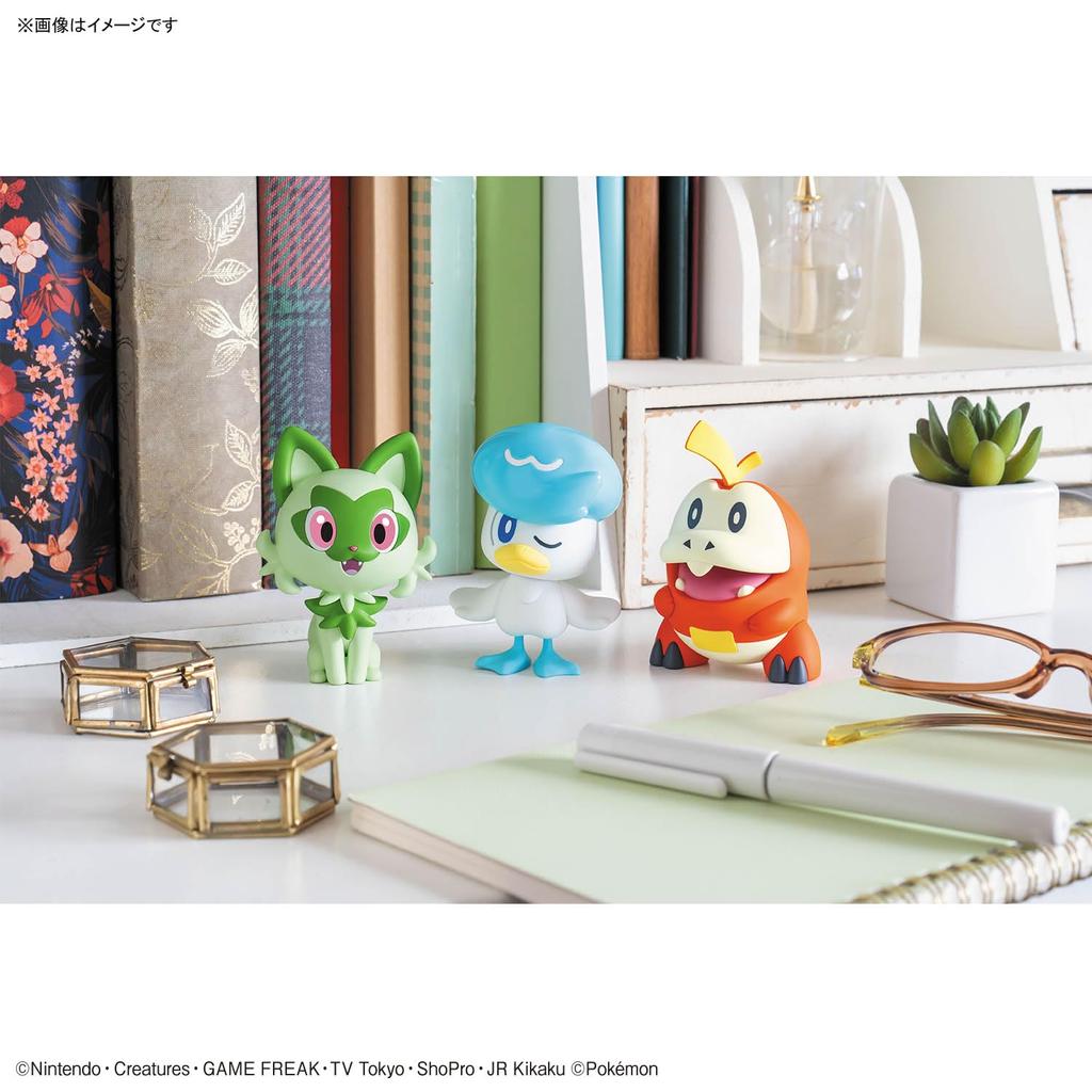 BANDAI SPIRITS Pokemon Plastic Model Collection Quick Nyaoha Kwass Hogeta Set Plastic Model 18+19+20 & & Color-coded