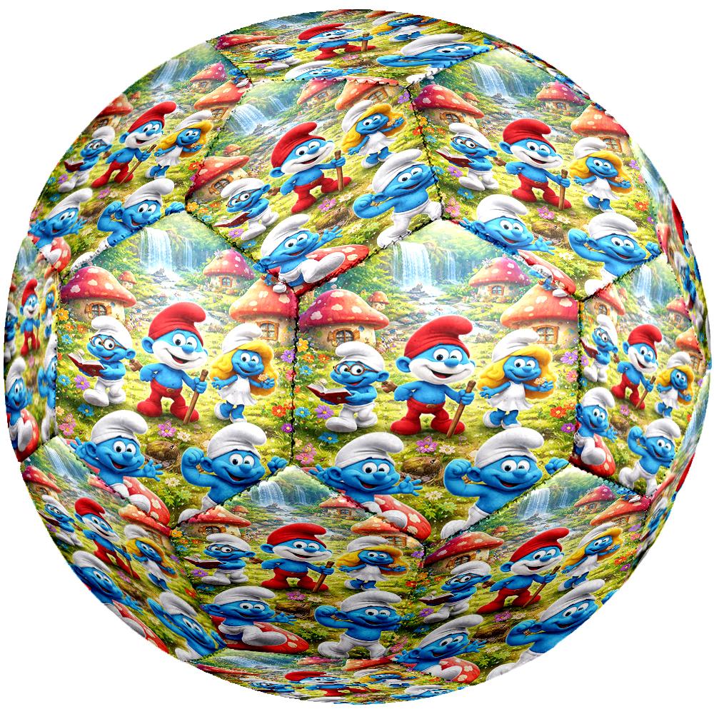 The Smurfs Theme Size 5 Soccer Ball, Suitable for Both Indoor and Outdoor Matches, a Gift Suitable for Everyone.