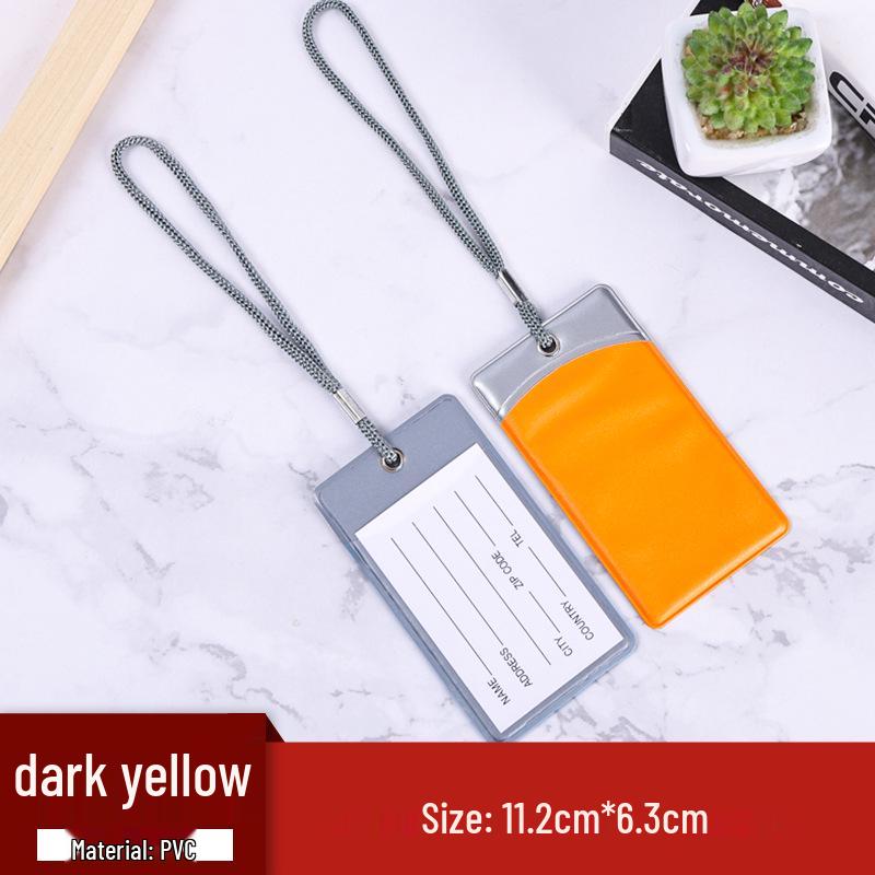 Персонализированная многоцветная ПВХ бирка для багажа со шнурком и карточкой для информации