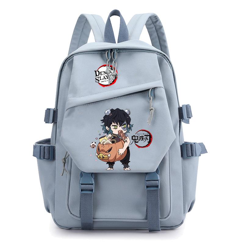 Ghost Extermination Surrounding Animation Schoolbag Trend Primary And Secondary School Students Leisure Backpack College Meal Bag Pencil Bag Set