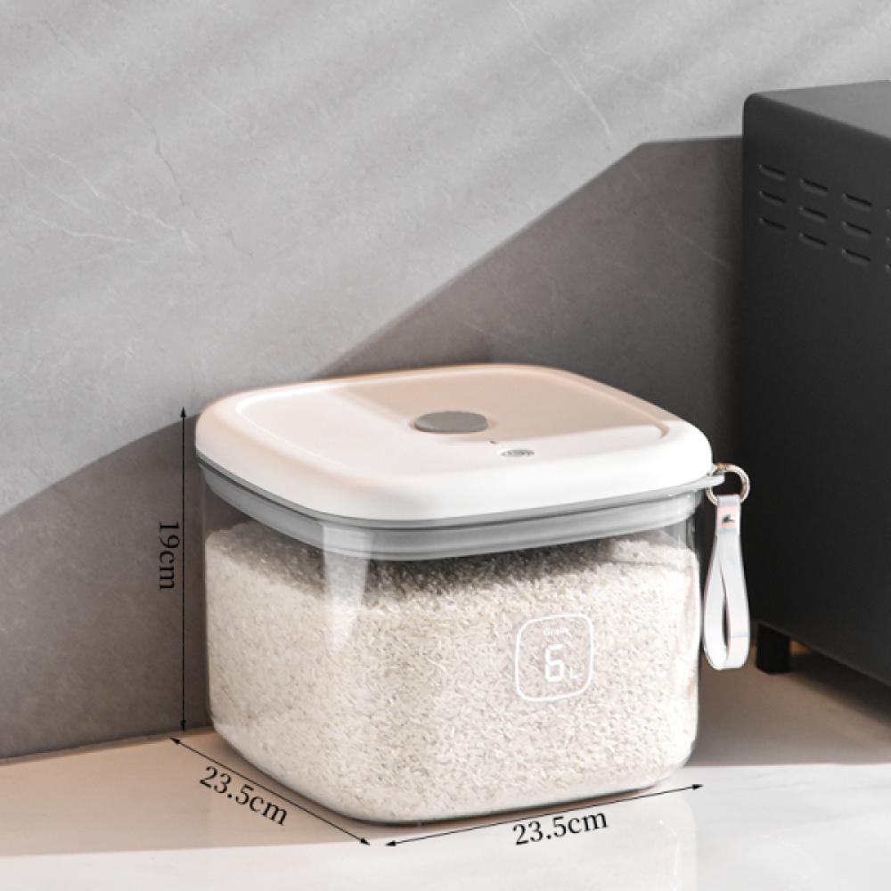 6L/12L Flour Storage Box Sealed Rice Bucket Pet Grain Storage Bucket Cat Grain Bucket Miscellaneous Grain Rice Jar For Kitchen