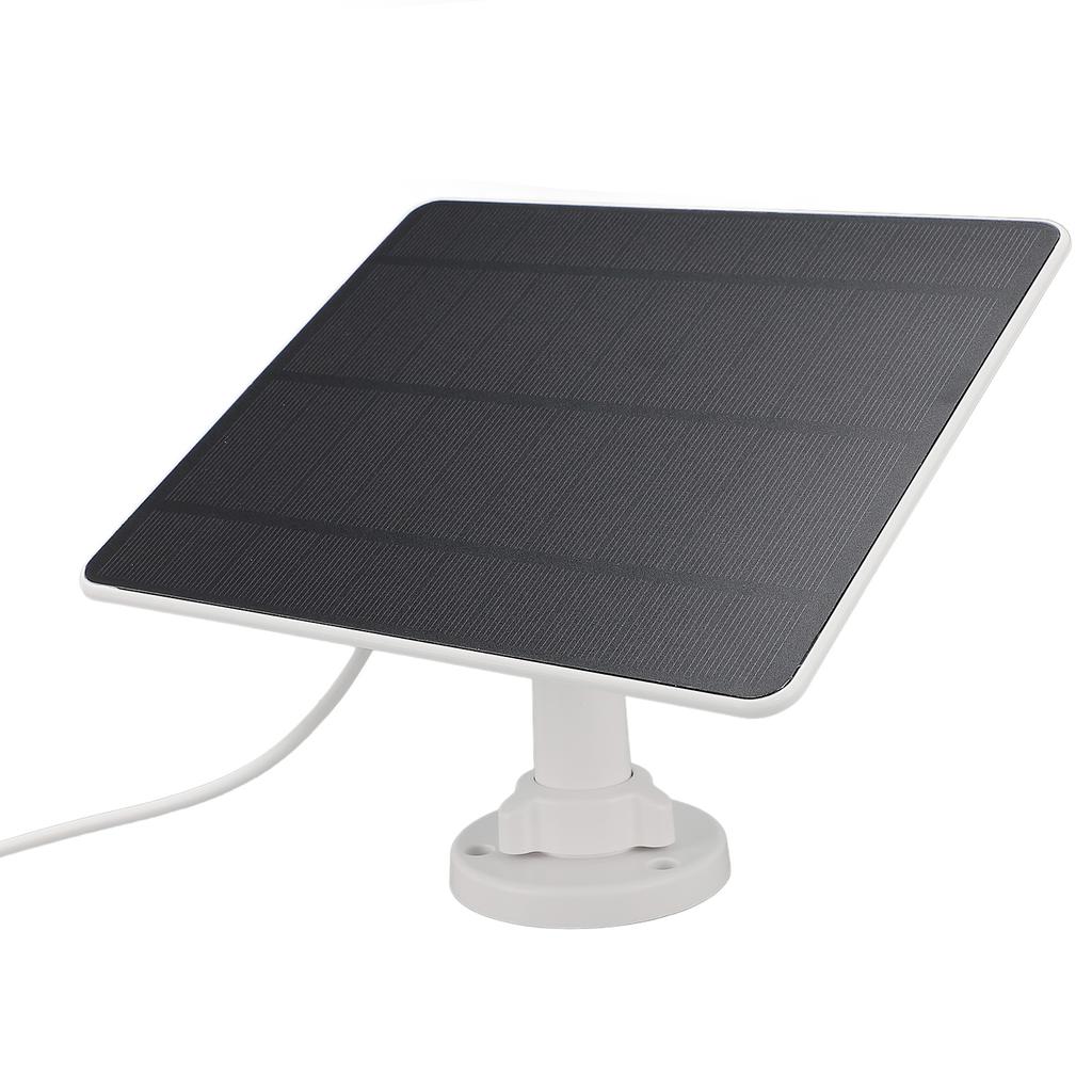 12W Solar Panel for Security Camera Monocrystalline Silicon Outdoor Solar Panel Charger for Doorbell