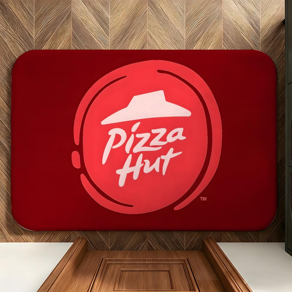 Коврик для пола Food P-Pizza H-Hut Мягкий фланелевый коврик для входной двери Нескользящий Впитывающий коврик для пола в ванную комнату, спальню