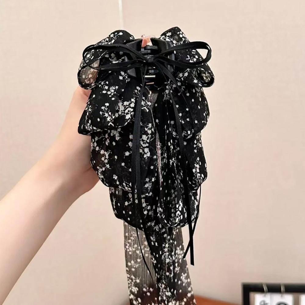 1Pcs Elegant Tail Clips Fashionable Hair Claw Durable Chiffon Hair Clip  Hair Accessories