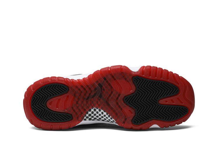 Детские кроссовки Jordan 11 Retro Playoffs Bred (2019) (GS) Черный/Белый-Университетский Красный