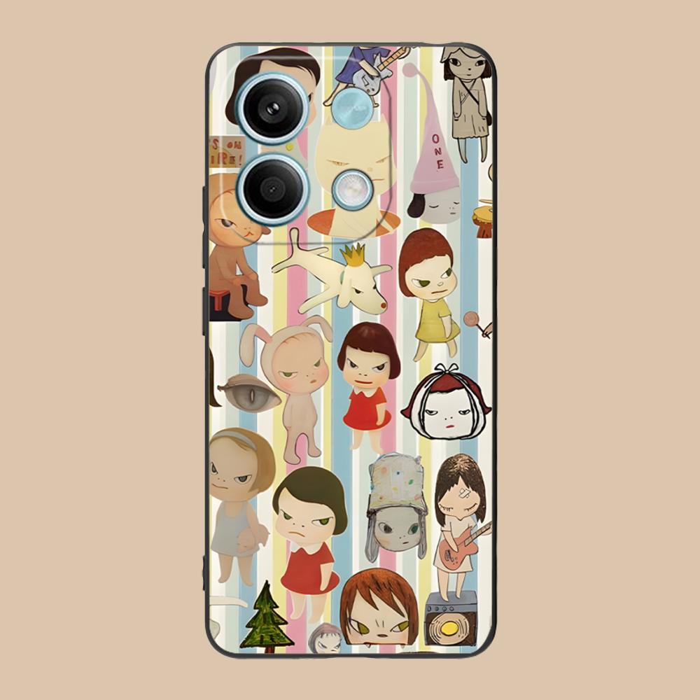 Anime Yoshitomo Nara Phone Case for Xiaomi 15 14 13 12 Mi 11 T Ultra Lite Pro S X 5G Colorful Printing Cover Smartphone Cover