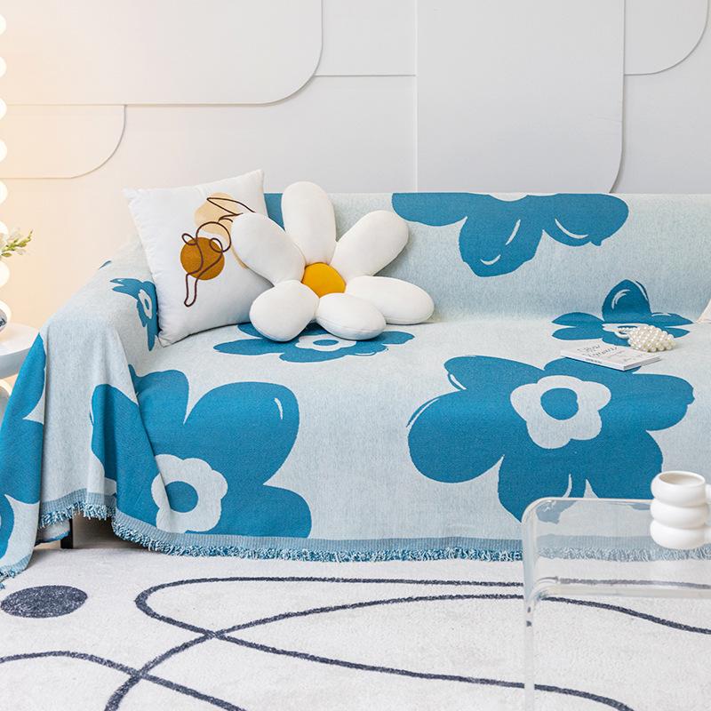 Modern Simple Sofa Cover Towel Four Seasons Universal Sofa Towel Anti-Scratching Sofa Cover Cloth Thickened