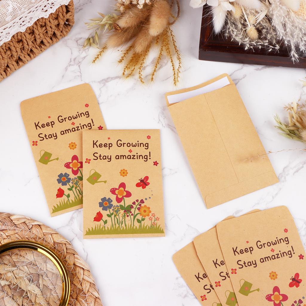 100 Pcs Teacher To Student Wildflower Seed Packets Not Included Seeds Keep Growing Stay Amazing Personalised Mini Paper Packets
