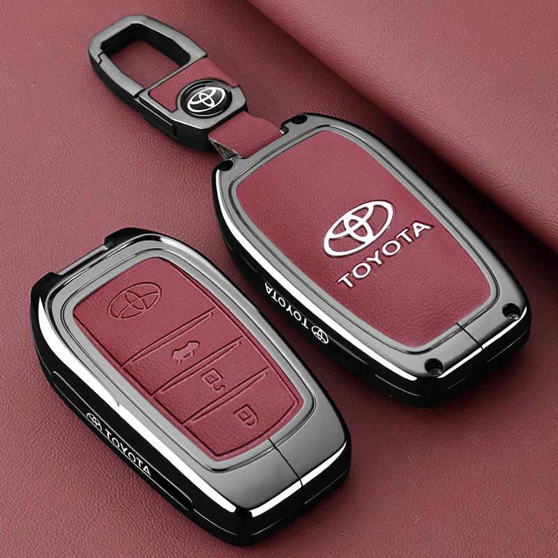 svagd6 Zinc Alloy Car Remote Key Case Cover for Toyota CHR Prado Prius Camry Corolla RAV4 - Durable Replacement Key Shell Accessory