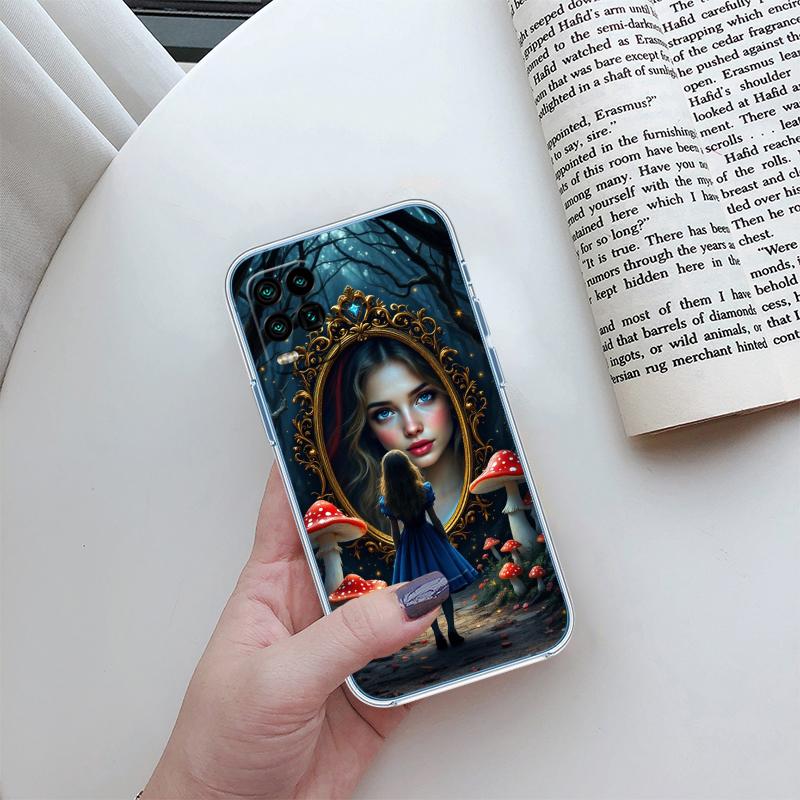 Чехол для телефона 'Алиса в Стране чудес', Кошка-принцесса, для Motorola Moto Edge 20 30 40 50 S30 Fusion Ultra Pro Neo Lite + G200 G23
