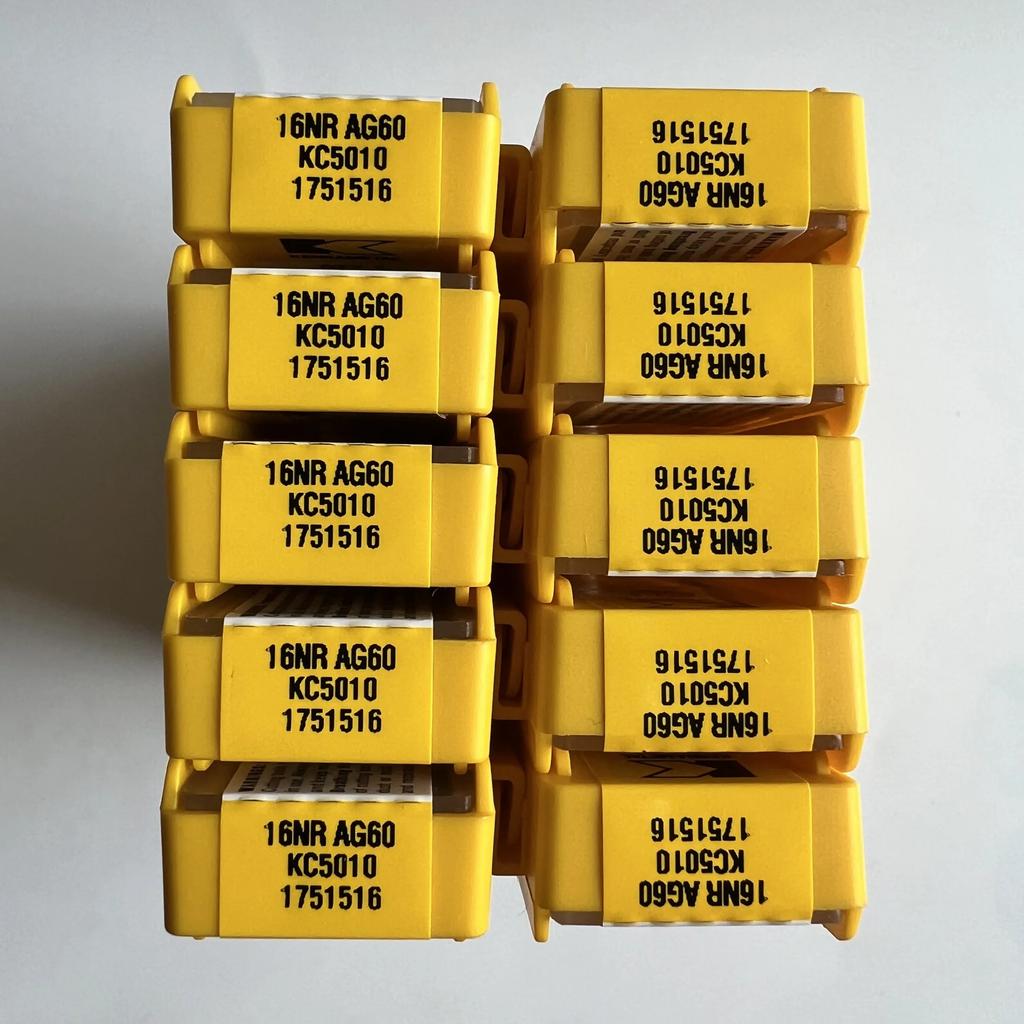 KENNAMETEL / 16NRAG60 KC5010 / Original Carbide Blade 10 Pcs