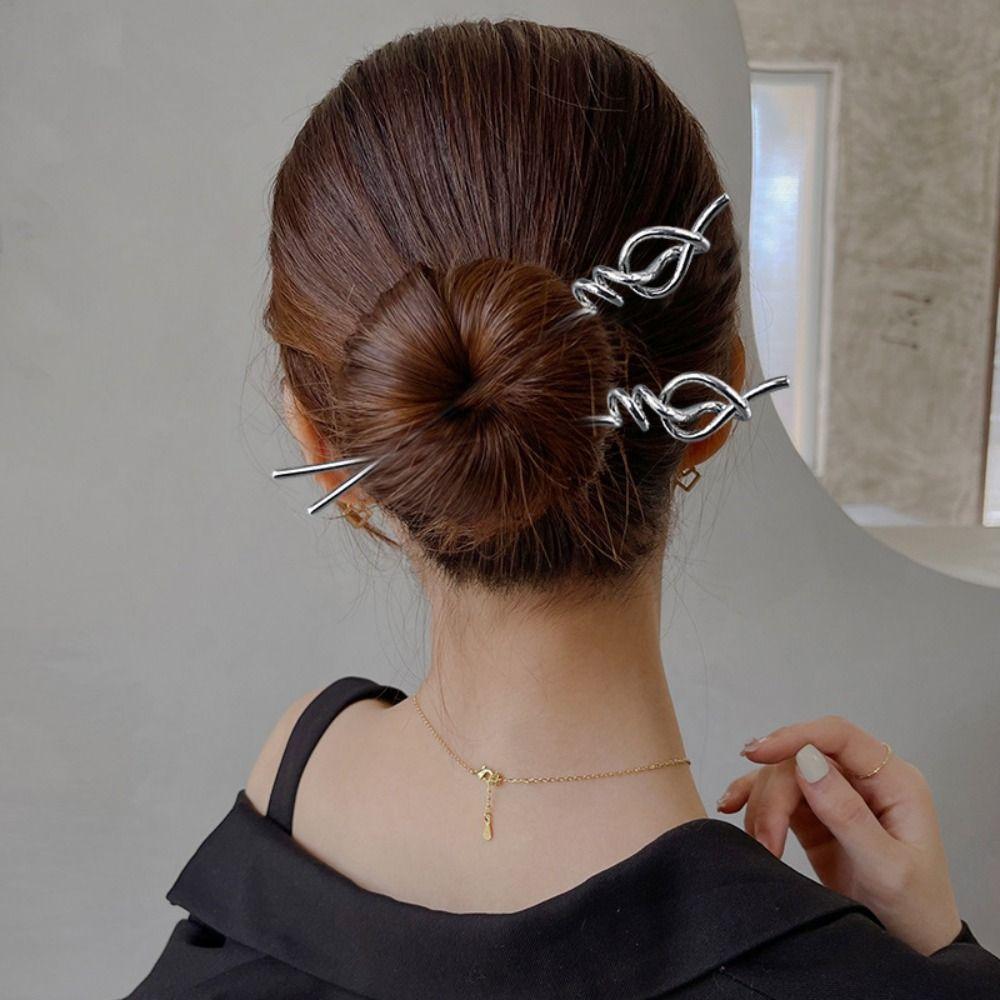 Accessories New Chinese Style Hairpin Hairstyle Design Tool Geometric Hair Stick Tassel Hair Stick