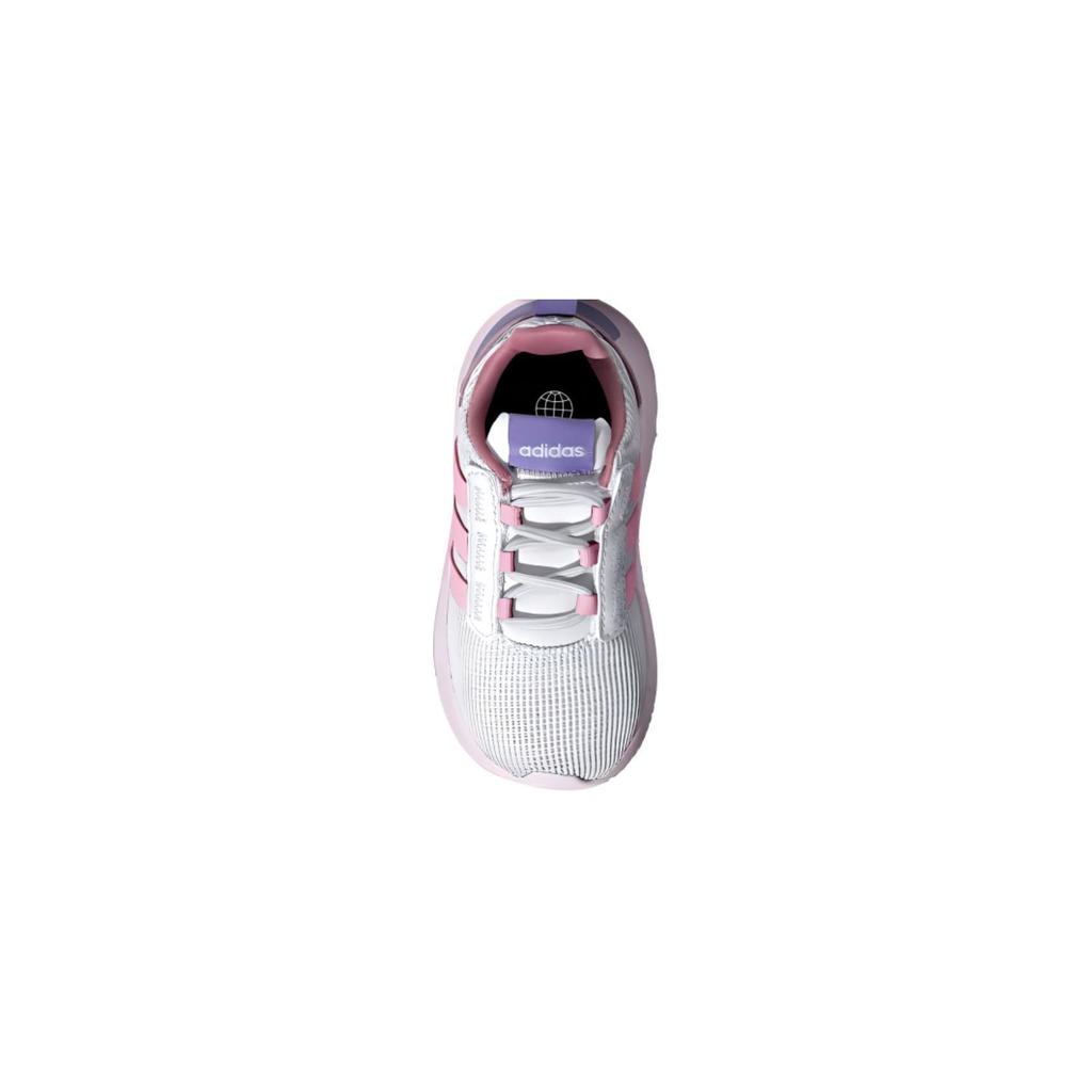 Adidas Neo Racer TR21 Comfortable Slip Resistant Abrasion Resistant Low top Toddler Shoes Pink Baby GZ3365