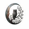 Crescent Moon Metal Wall Decor Lightweight for Garden Room, Entryway