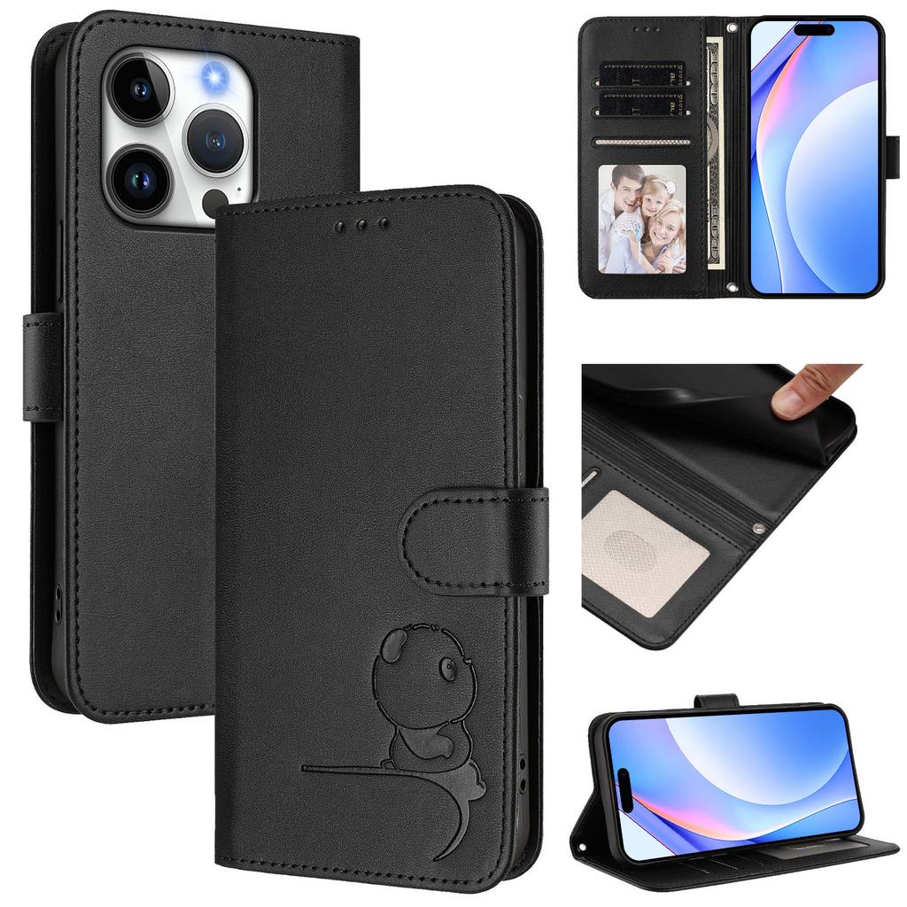 Case For Realme 15 15 Pro Cute Panda Luxury Leather Flip Phone Case For Oppo Realme 15 15 Pro Cash Slots Magnetic Wallet Cover