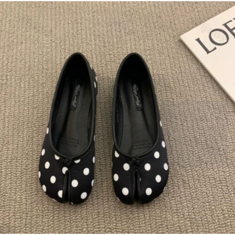Women Ballet Flats 2026 Spring Summer PU Leather Footwear French Vintage Single Shoes Fashion Lightweight Non-slip Casual Shoes
