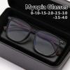 Classic Square Frame Trend Myopia Glasses Unisex Simplicity Leisure Learning Eyeglasses Eye Protection Anti-Blue Light 0 To -4.0