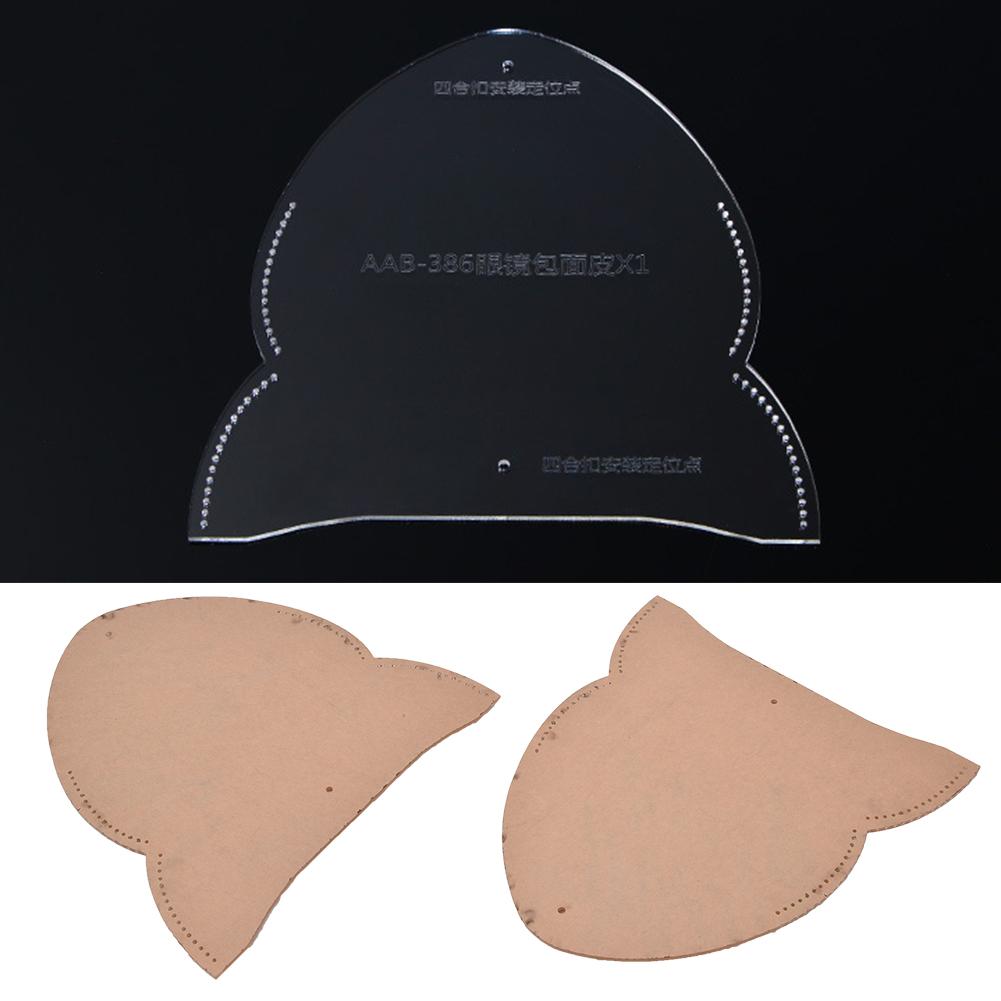 Glasses Case Acrylic Template Glasses Bag Stencil Template DIY Leather Mould