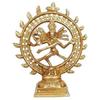 Brass Handcrafted Decorative Sculpture of Lord Shiva Dancing Natraj/Nataraja Statue, Size - 5x1.5x6 Inches