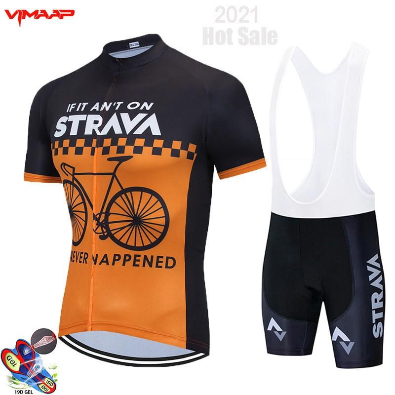 Men Women Cycling Jersey Set Short Sleeve Bib Shorts Quick Dry Performance Wear Road Bike Riding