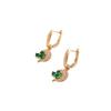 Fashion Moon Flowers Dangle Earrings for Women Cubic Zirconia Earring Jewelry Party Accessories Valentine's Day Gift