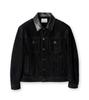 Connect Kinloch [Real Leather] Suede Trucker Jacket With Horsehide Accents [Black]