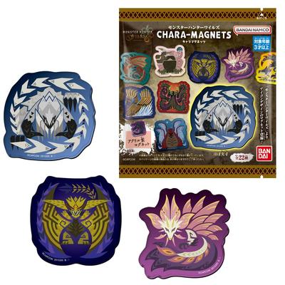 Bandai Monster Hunter Wilds Магниты с персонажами Жевательная резинка Конфетная игрушка Набор [Коробка 14]