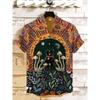 Мужские рубашки с принтом подсолнуха и кота по всей поверхности, 3D аниме гавайская рубашка для мужчин и женщин, блузка с коротким рукавом и лацканами, оверсайз Y2k топ