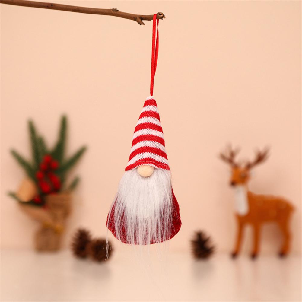 Holiday Decor Christmas Tree Hanging Gnome Plush Gonk Santa Doll Pendants
