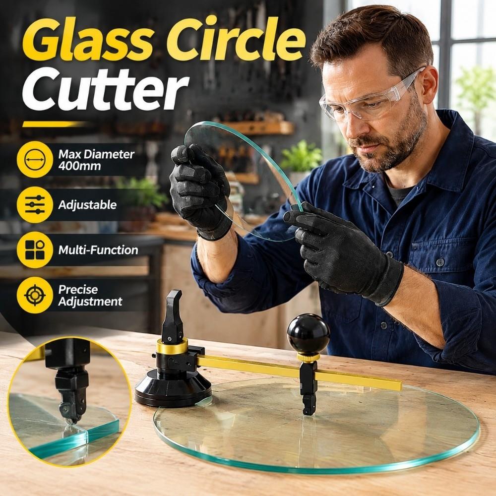 20/40/80/100cm Glass Circle Cutter Six Wheel Circular Glass Cutter Suction Cup Cutter Professional
