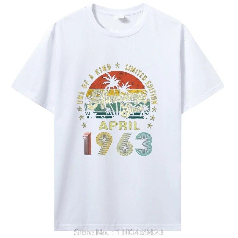 Потрясающая футболка с подарками на день рождения с 1963 года, футболка унисекс с графическим рисунком, хлопковые футболки, одежда 1963 года рождения
