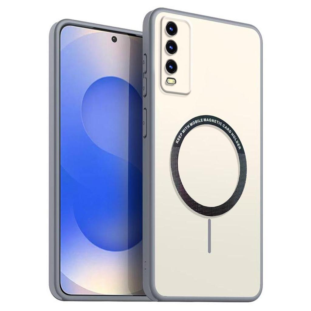Матовый Полупрозрачный Магнитный Чехол для Телефона для Vivo Y20s G,Y20i 2021,Y20,Y12s,Y12A Мягкий TPU Чехол