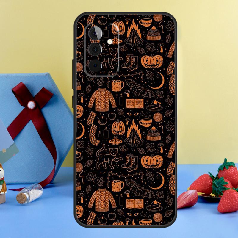 Осенние Листья Падают Лиса Тыква Чехол Для Samsung Galaxy A53 A33 A23 A52 A32 A22 A12 A51 A71 A15 A25 A13 A14 A34 A54 Чехол