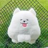 Cute Puppy Samoyed Plush Doll Stuffed Animal Dog Plush Toy Stuffed Dog Keychain  Birthday Gift