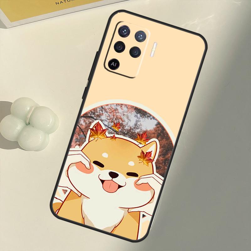 Милый чехол Shiba Inu для OPPO A74 A94 A54 A1K A15 A16 A52 A72 A83 A91 A93 A53S A5 A9 A31 A53 2020, чехол