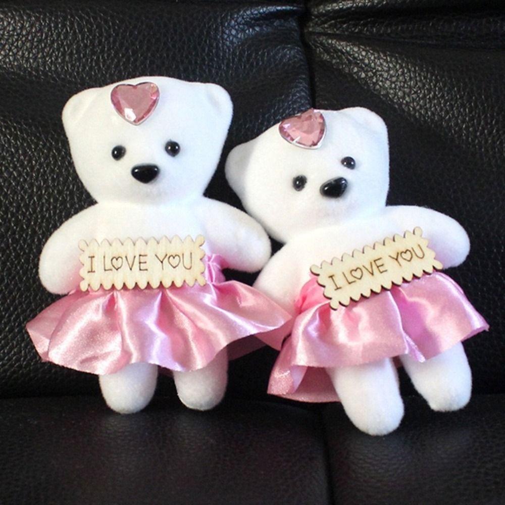 Мягкий плюшевый медведь, цветочный букет, плюшевая кукла, мультяшный букет, кукла ко Дню святого Валентина