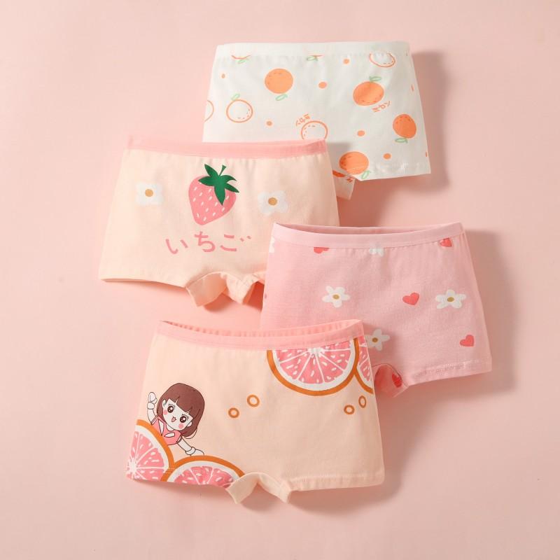4 шт., детское нижнее белье с героями мультфильмов для маленьких девочек, детские трусы, трусы для девочек, трусики, От 2 до 10 лет