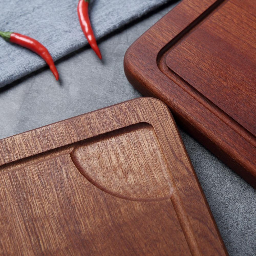 Wood Solid Wood Plate Smooth Dessert Tray Easy Clean Steak Tray Kitchen