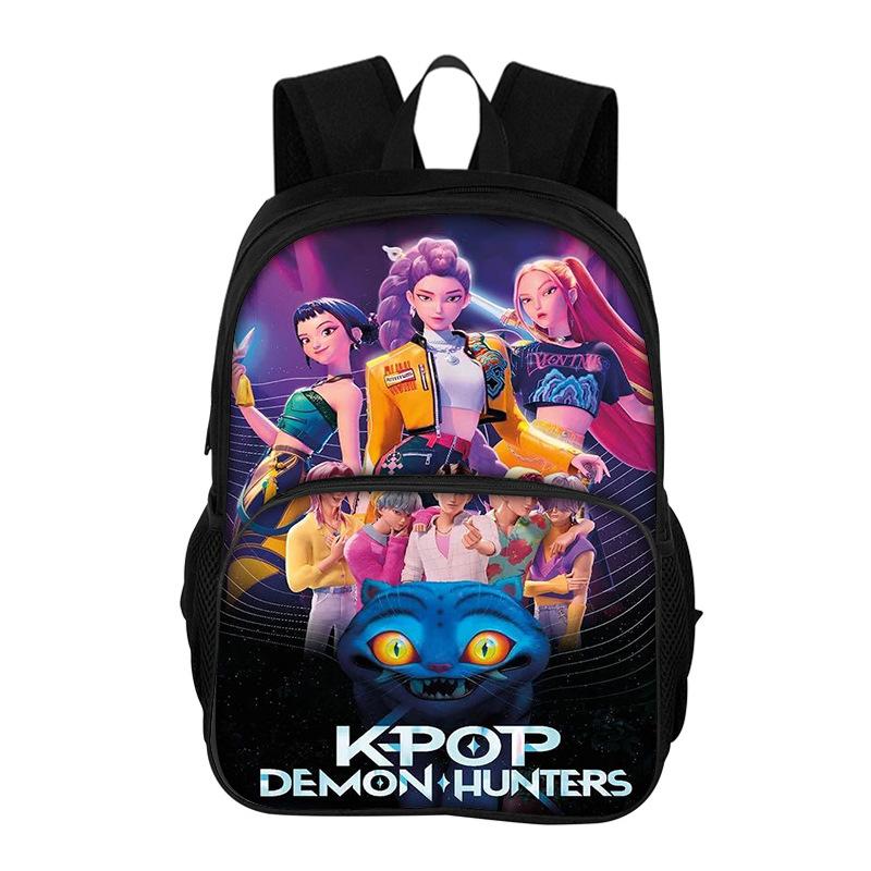 Kpop Demon Hunter Girl Group Trendy Children's Backpack HD Print Large Capacity Lightweight Back Protection Student Backpack KTY
