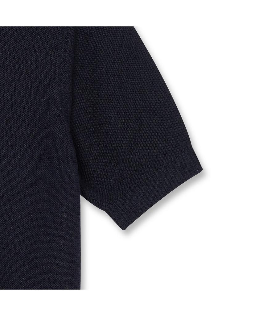 IOLO Cool Linen Half Collar_Navy