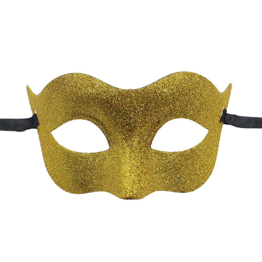 Party Supplies Half Face Masquerade Mask Plastic Halloween Masks Retro Glitter Mask  Party