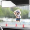 Cartoon Cat Hanging Decoration Home Indoor Christmas Tree Car Rearview Mirror 2D Flat Acrylic Kitten